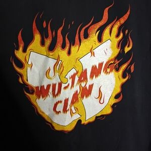 Wu-Tang Clan Flame Logo Graphic Tee L
